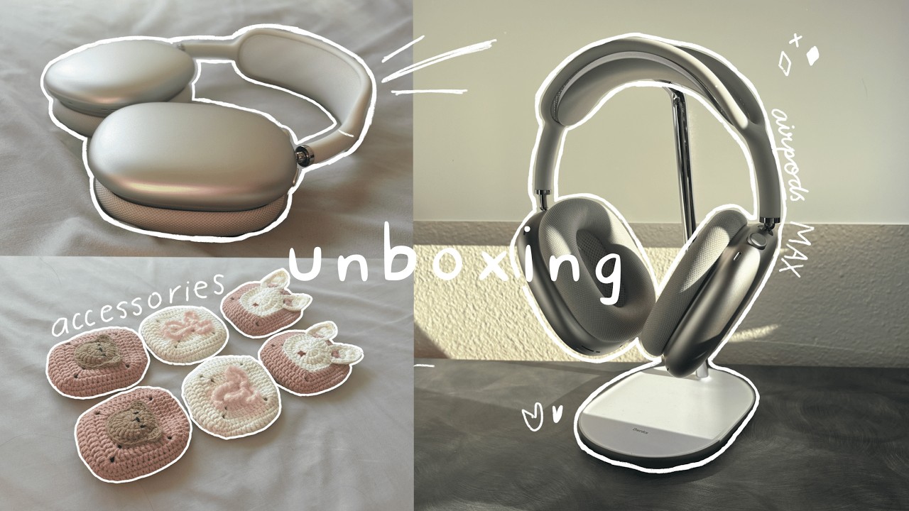 ☆ starlight airpods max unboxing | cozy and aesthetic