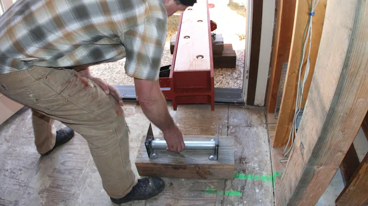 How to move 2000 pound  Beam Lift into the House using DIY Rollers