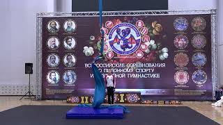 Кудрявцева Вероника 10.05.24 всероссийское соревнование по пилоннному спорту в воздушной гимнастике.