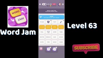 Word Jam Level 63 Walkthrough | Step-by-Step Guide 🧠 | SolutionGuruji