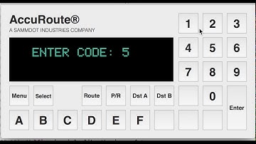AccuRoute keypad demo