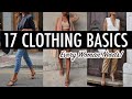 17 Clothing Basics you actually NEED! Wardrobe essentials for the foundation of your style