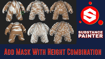 Adding a Mask with Height Combination in Substance Painter | Tutorial