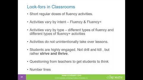 Math Fluency - CORE Learn