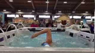 Demo Catalina 16ft Swim Spa at Tulsa State Fair Galaxy Home Recreation