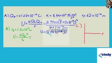 [Chemistry] What is the electrostatic potential energy (in joules) between two protons that are sep