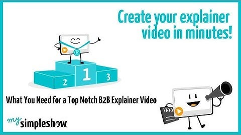 What You Need for a Top Notch B2B Explainer Video - mysimpleshow.com