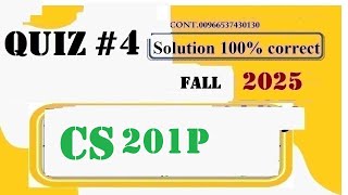 cs 201p quiz 4 solution fall 2025|cs 201p quiz lab 4 2025