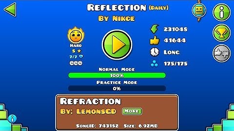 Geometry Dash: Reflection by Nikce (EPIC hard)