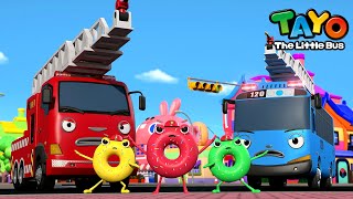 Let's help the fire truck Donuts! | Fire Truck Song | Tayo Rescue Team Song | Tayo the Little Bus