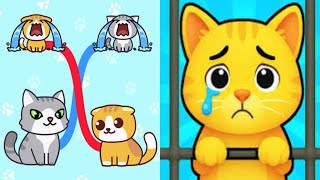 Cat Rush Draw Puzzle vs Cat Escape Gameplay Android screenshot 5