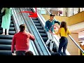 Proposing boys  on the escalator  first time india