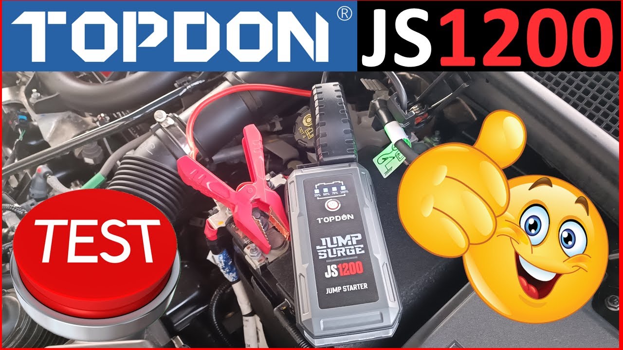 Arrancador de coche TOPDON JS1200 Presentación y test Jump starter