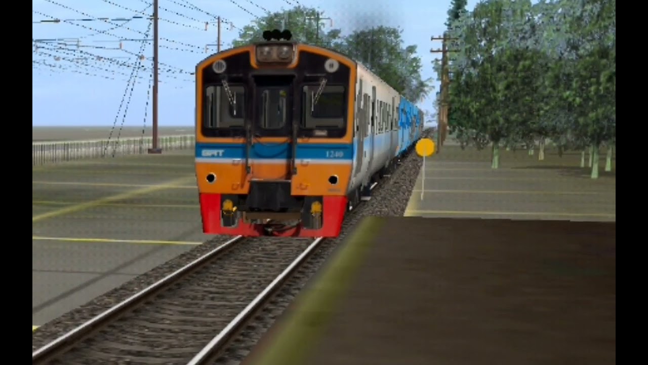 Trainz สายมหาชัยep.1 ขบวนรถชานเมืองที่4325ต้นทางบ้านขอม-มหาชัย