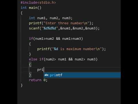 C program to