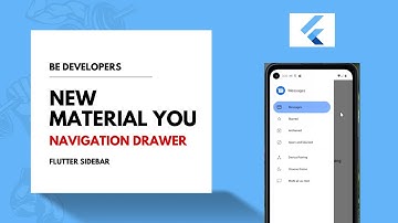 Flutter New Material You Sidebar & Navigation Drawer with Routing to different screens 2022.