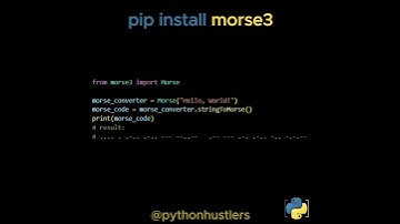 Morse code coding automation!