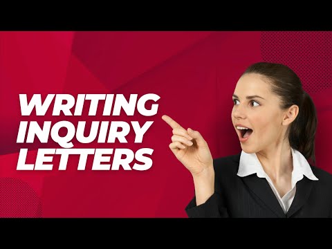 Writing Inquiry Letters | Business Communication | Letter Writing Tips | Letter Writing Samples