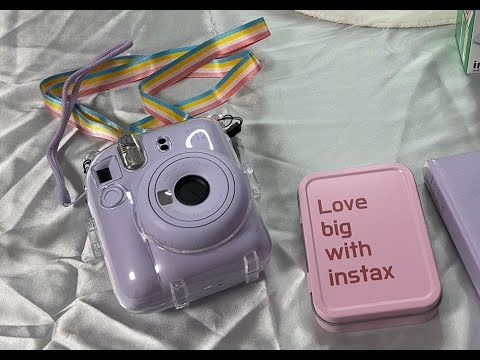 괜히 밖에 나가서 사진 찍고 싶게 만드는 인스탁스 미니12 💜라일락 퍼플💜 언박싱
