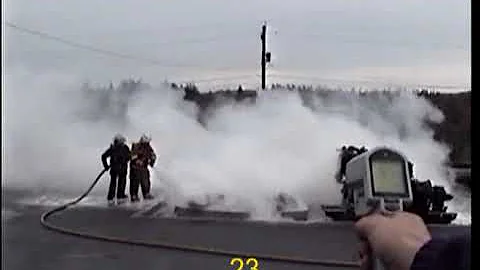 F-500EA Medium Tire Fire  Marine Institute Newfoundland V1