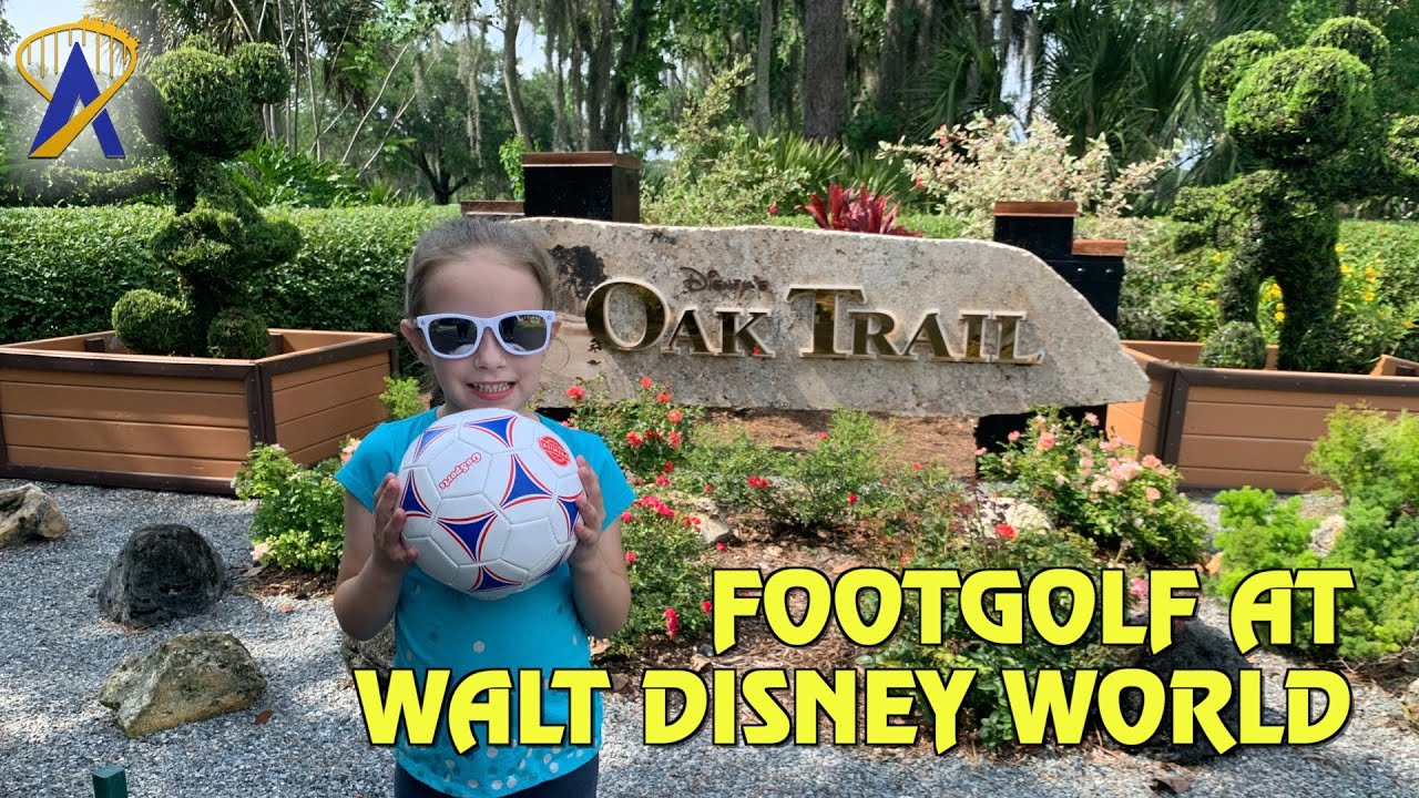 Playing FootGolf at Walt Disney World Disney's Oak Trail Golf Course