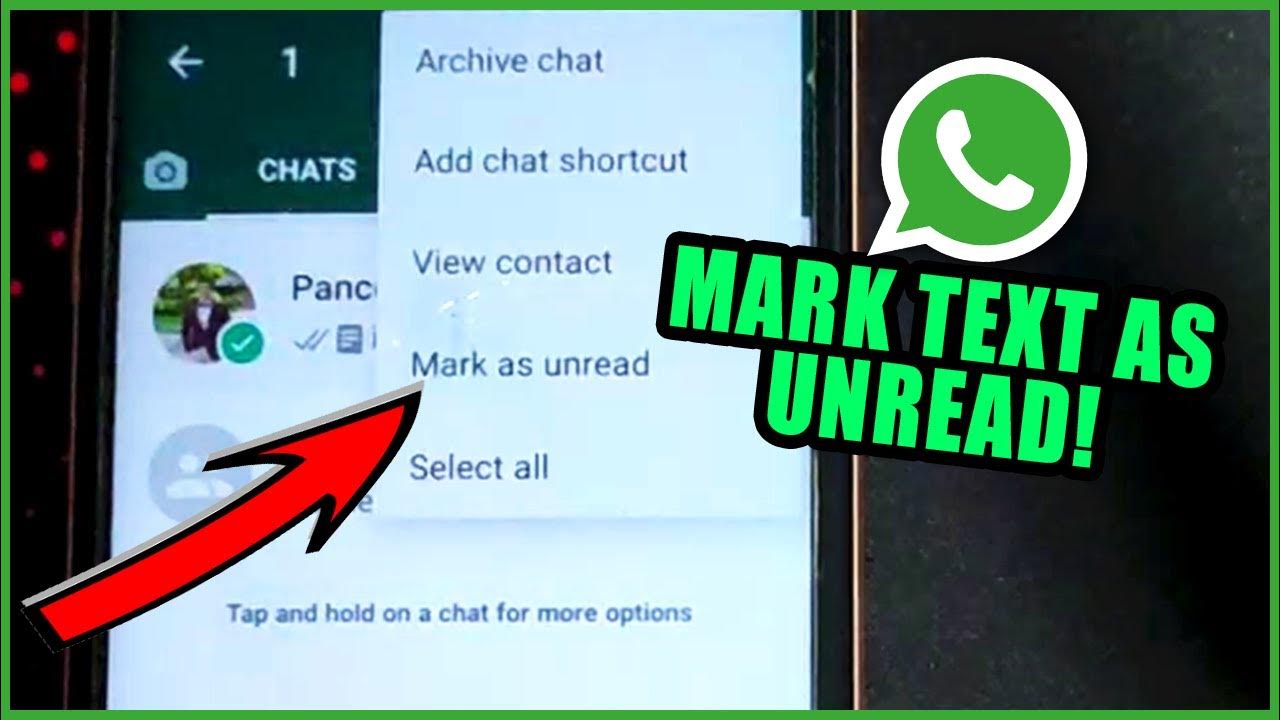 how-to-mark-whatsapp-chat-as-unread-youtube
