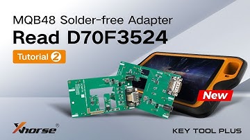 Read MQB48 D70F3524 IMMO Data with Xhorse Solder Free Adapter- OBDII365