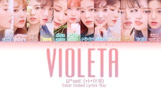 IZ*ONE (아이즈원) - 비올레타 (Violeta) (Color Coded Lyrics Eng/Rom/Han/가사)