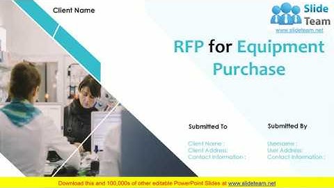 RFP For Equipment Purchase PowerPoint Presentation Slides