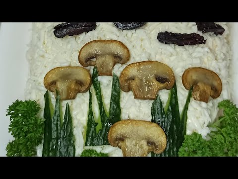 Вкуснее салата не пробовала! Гости в восторге от его вида! Просят рецепт и добавки!