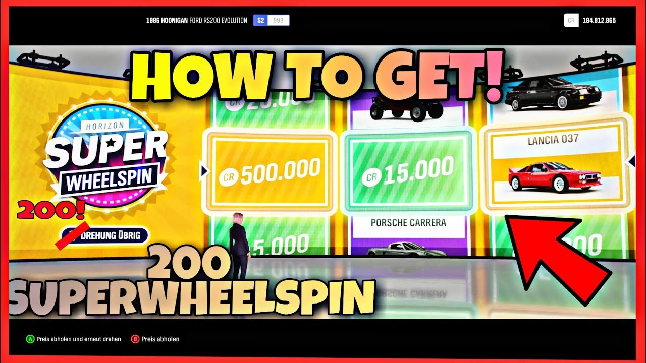 HOW TO GET FREE 200 WHEELSPINS IN FORZA HORIZON 4! ️ OPENING 200