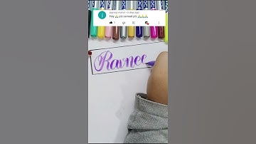 Ravneet 🥰 name calligraphy || doms brush pen calligraphy || calligraphy name writing