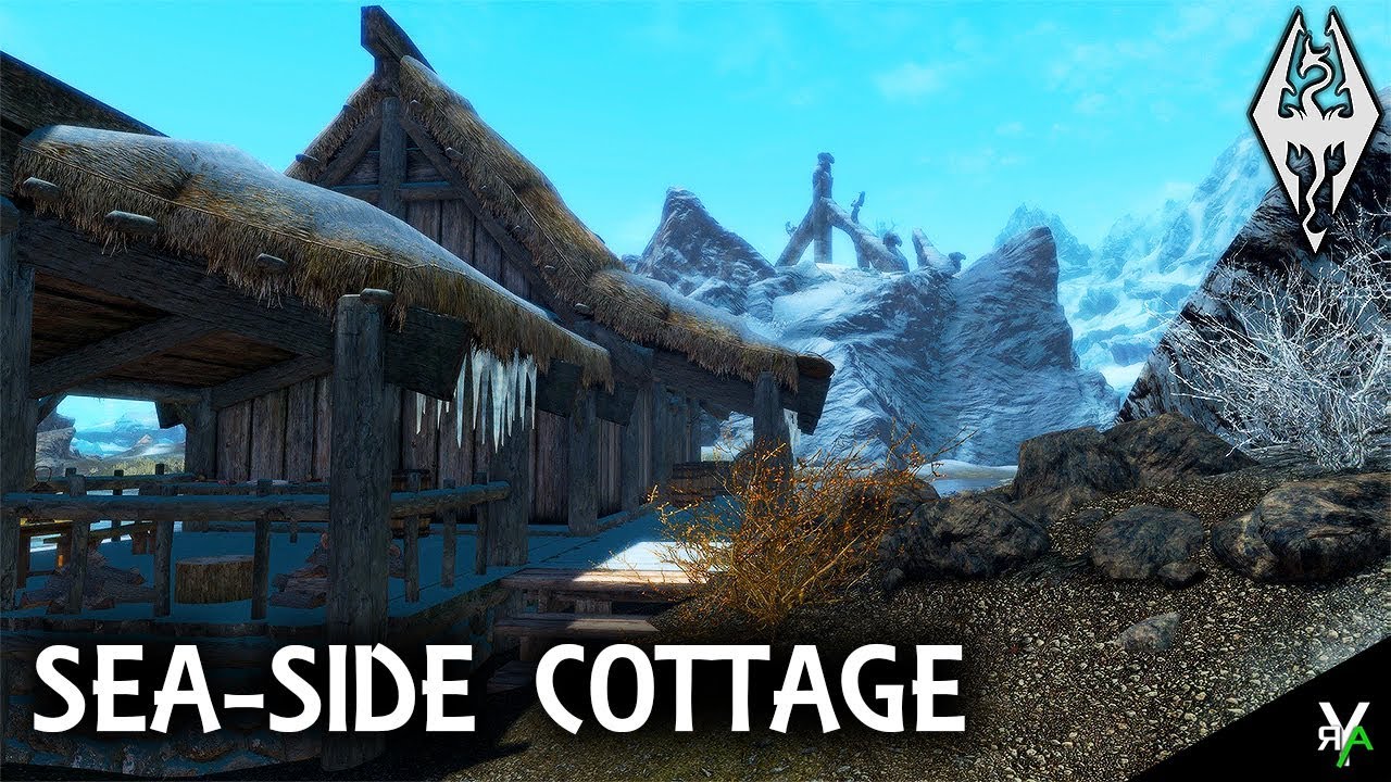 SEA SIDE COTTAGE Player Home Xbox Modded Skyrim Mod Showcase YouTube