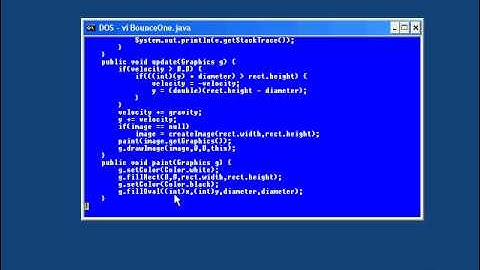 66.Java Intro -Chapter09.Introduction to Applets-Lesson6.One Bouncing Ball.