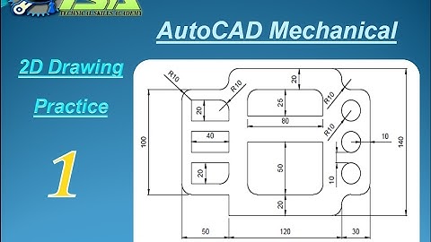 AutoCAD Tutorial Urdu/Hindi  Part 5 2D Drawing Practice 1