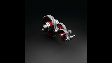 Spiral Bevel Gearbox Animation #gearbox #animation #blender #eevee #render #solidworks #grabcad