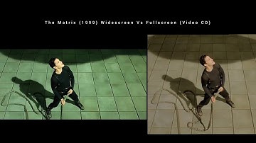 The Matrix Widescreen Vs Fullscreen (Video CD) Helicopter escape scene
