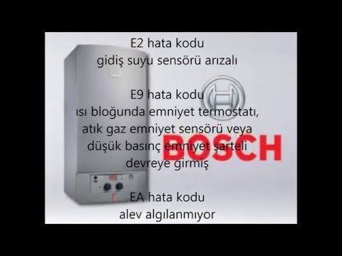 Bosch Kombi Arıza Kodları