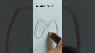 Bubble letter 'M' | calligraphy | @PaintTheFont #shorts #viralvideo #PTFart