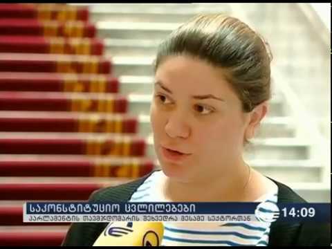 CDD-ს დამფუძნებელი ქეთი ჩაჩავა კონსტიტუციაში შესატანი ცვლილებები