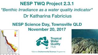 NESP Science Day:  Benthic irradiance - Project 2.3.1 (Katharina Fabricius)