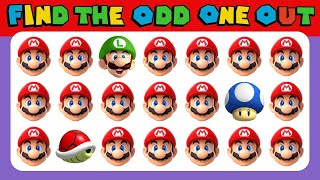 Find The ODD One Out | Super Mario Edition | Emoji Quiz Challenge Video