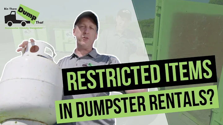 What Items You Can't Place In A Dumpster Rental w/Bin There Dump That