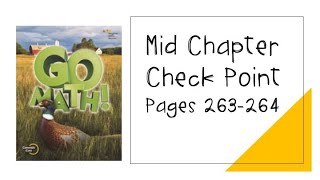 Mid Chapter Check Point