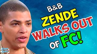 Bold and the Beautiful: Zende BAILS on FC &amp; Runs Over to LOGAN! | Soap Dirt