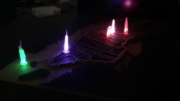 Interactive 3D maps - Dark