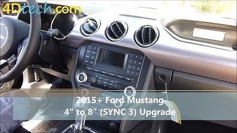 4" to 8" Factory SYNC 3 Apple CarPlay Android Auto Upgrade | 2015 - 2018 Ford Mustang