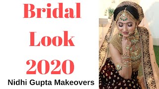 Bridal Look| Classy Bridal look | Soft Glam look| Brida look 2020 | Nidhi Gupta Makeovers screenshot 5