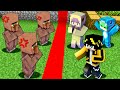 【村人とケンカで村が真っ二つ⁉️😰】赤い線を踏んだら死ぬマインクラフト💀【マイクラ マインクラフト】はっぴんず