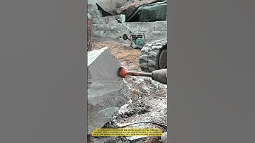 Breaking Stone with Precision! ⚙️ Powerful Hammer Tool at Work #constructiontools #stonework